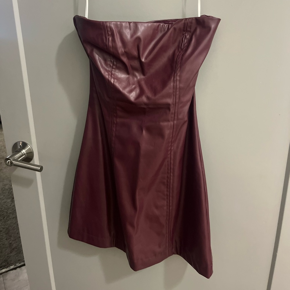 Burgundy Leather Mini